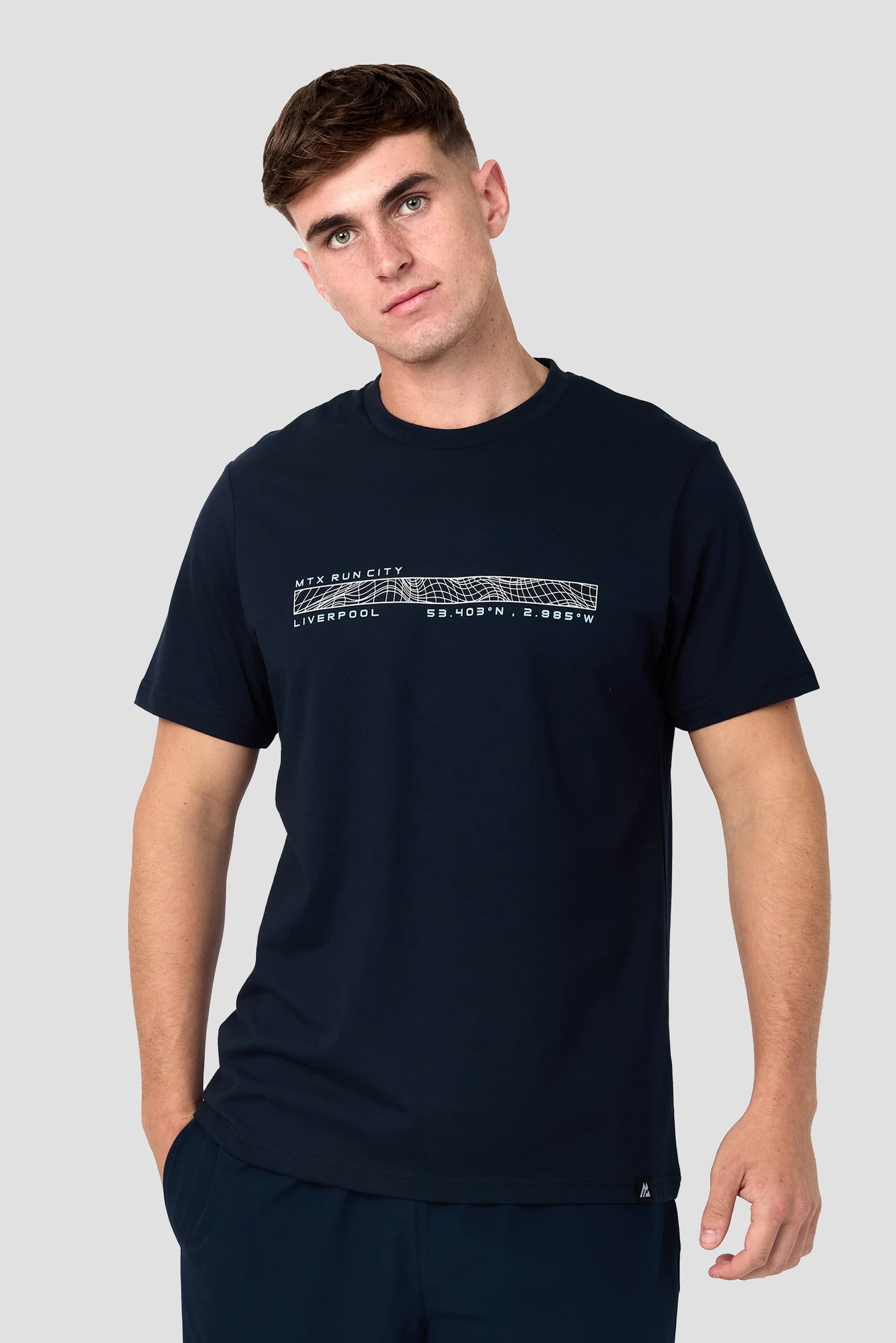 Liverpool Coordinates T-Shirt - Midnight Blue