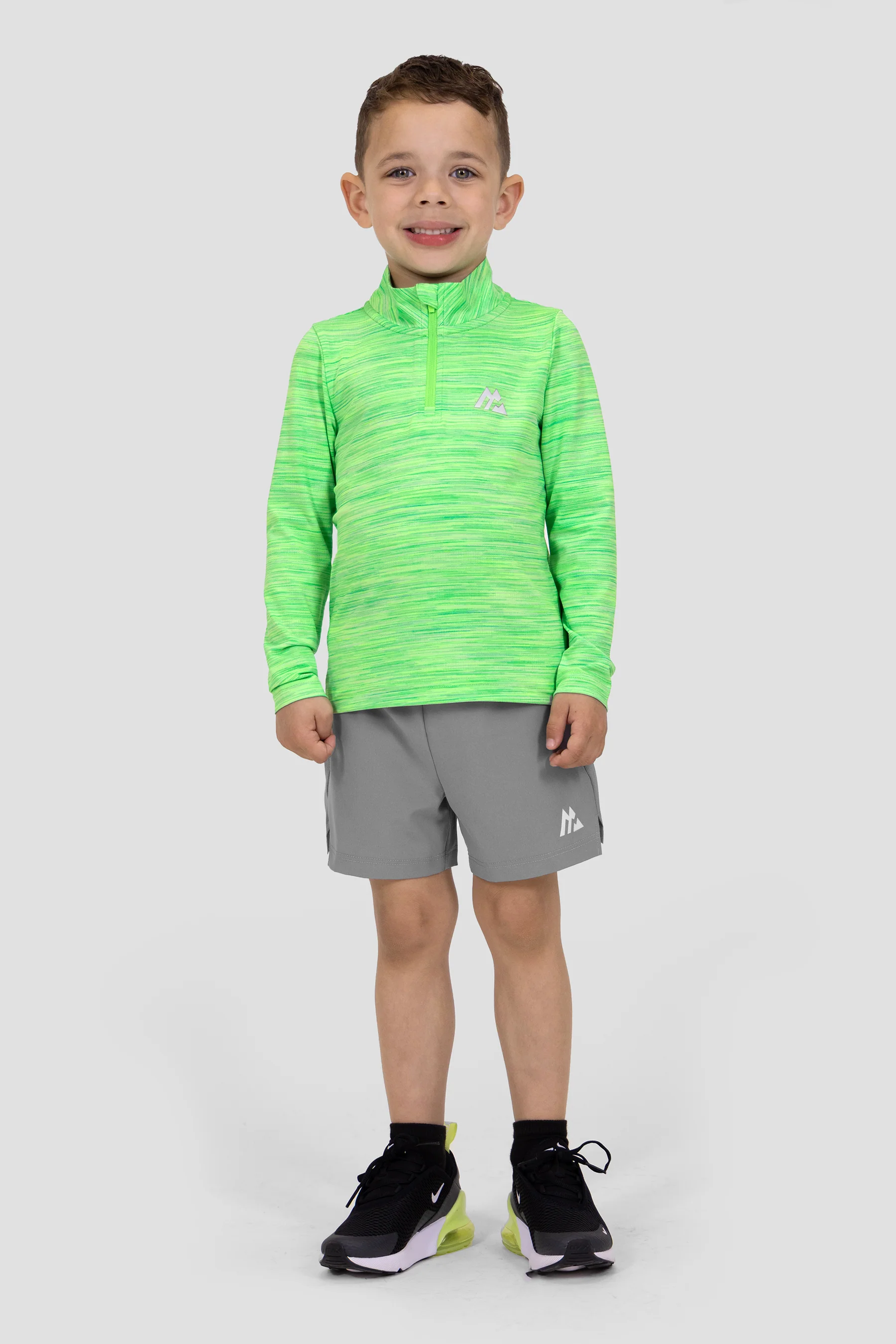 Infant Trail 1/4 Zip - Lime Multi