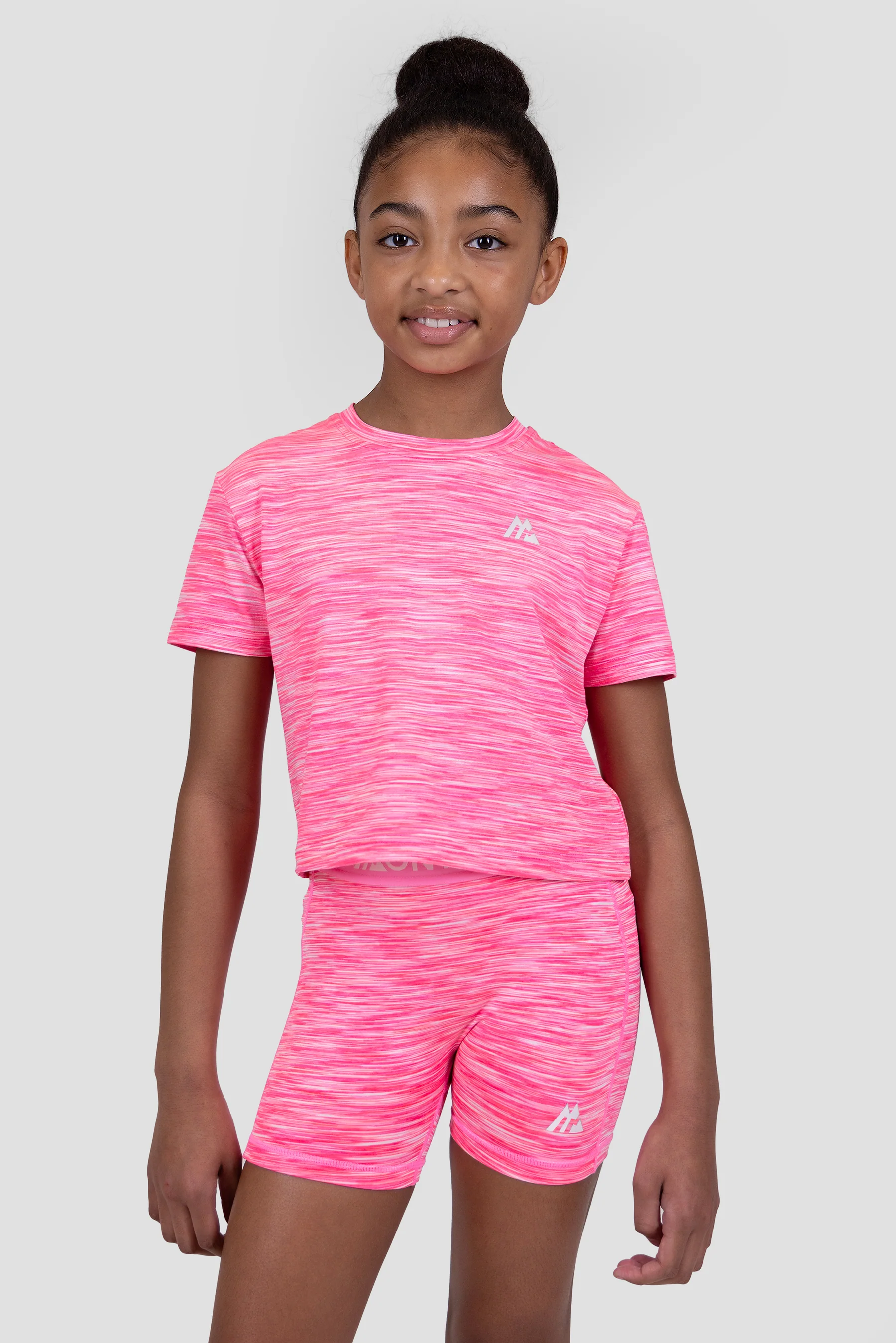 Girls Trail 2.0 Box T-Shirt - Pink/White