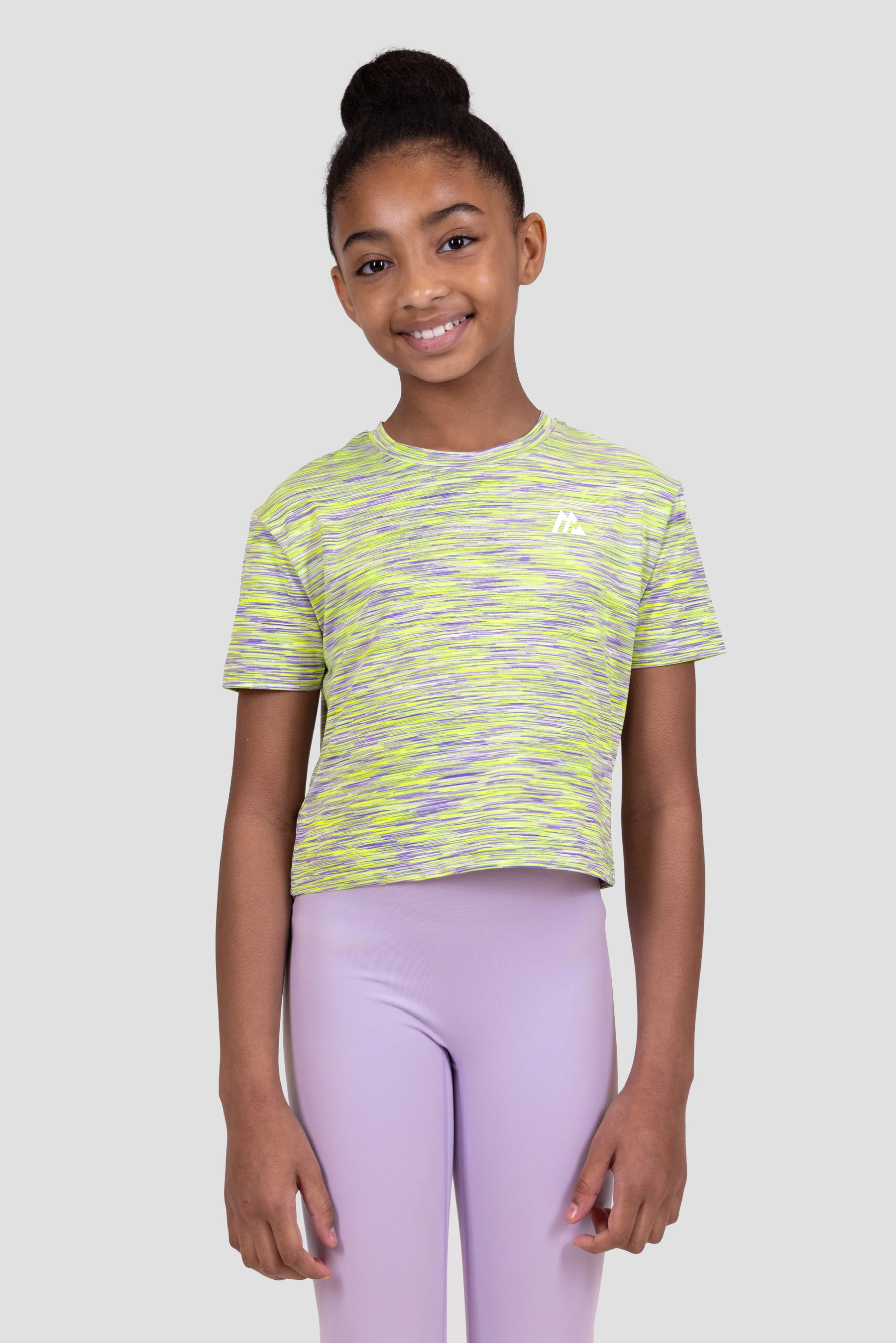 Girls Trail 2.0 Box T-Shirt - Purple/Lime