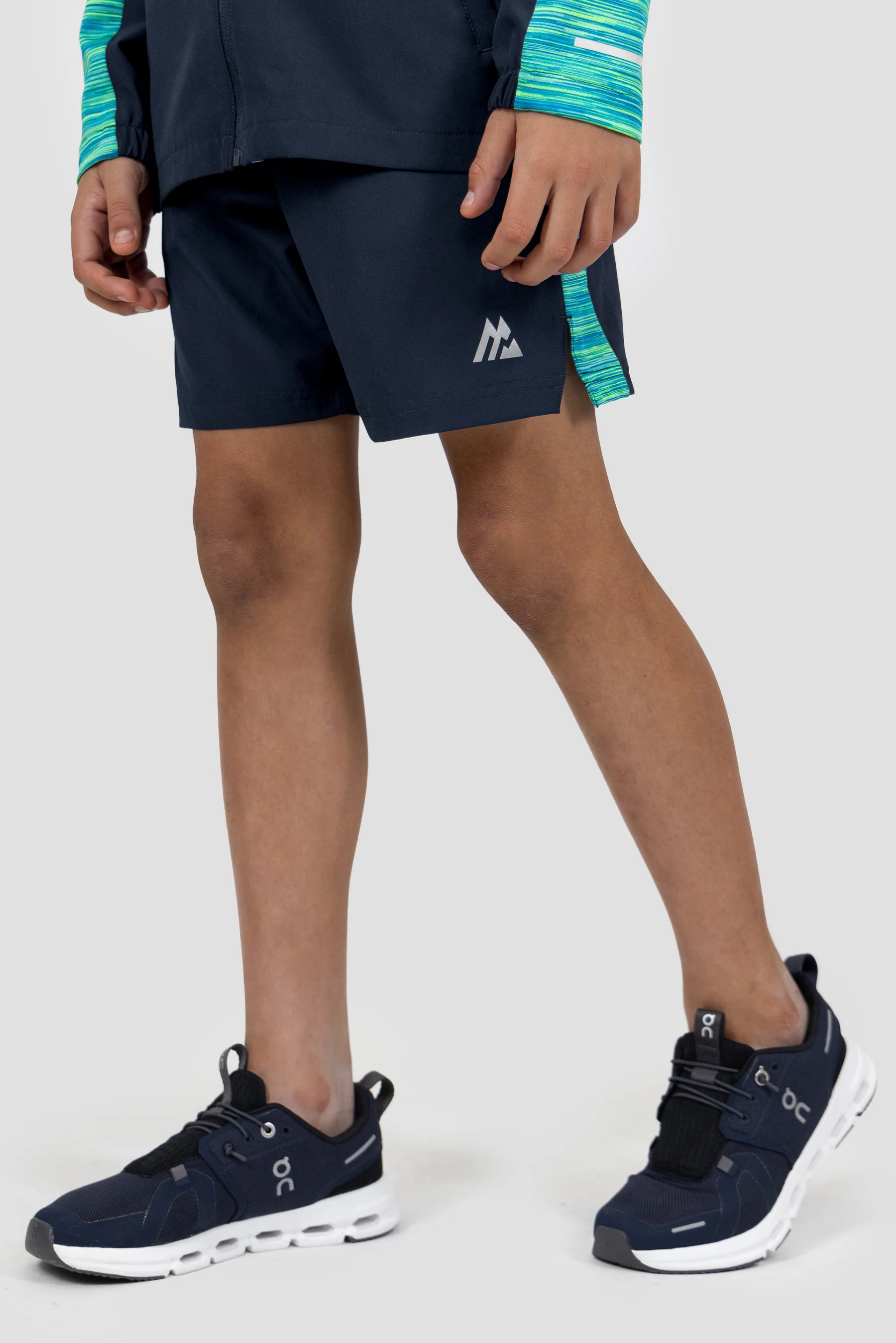 Boys Trail Panel Short - Blue/Green Multi
