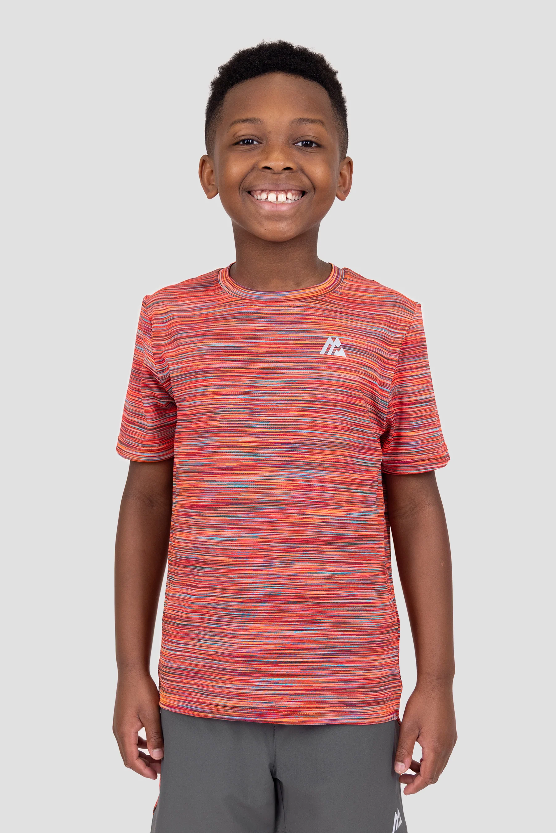 Boys Trail T-Shirt - Orange/Red