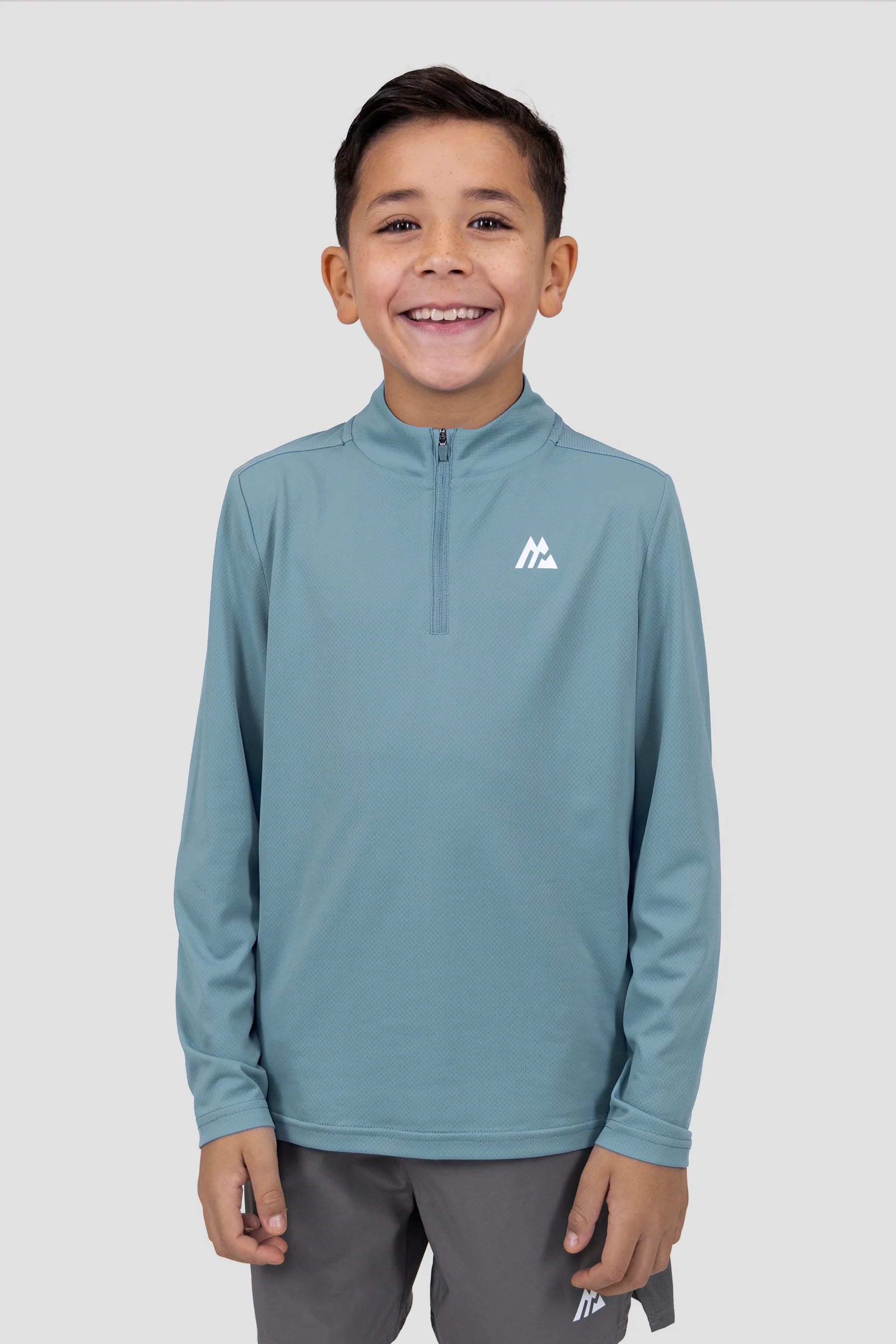 Boys Delta 1/4 Zip - Slate Blue