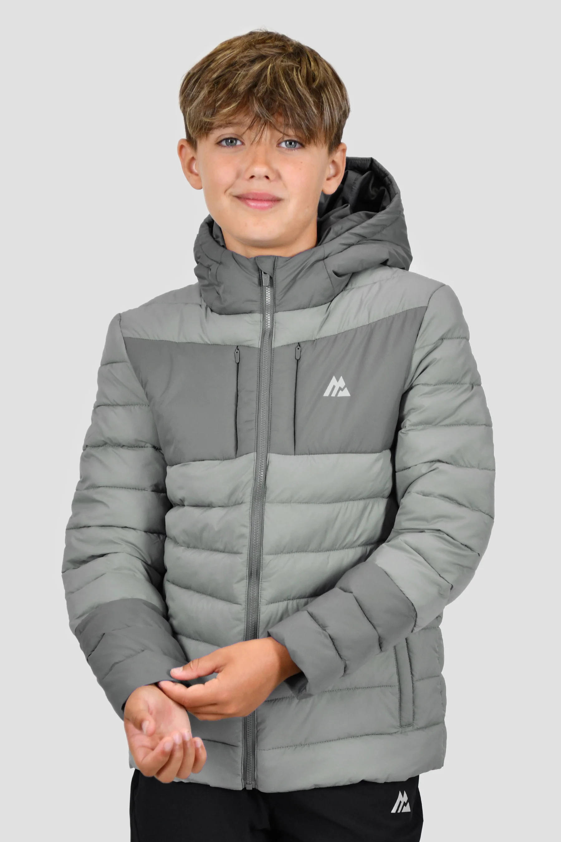 Boys Alps Jacket - Platinum Grey/Cement Grey