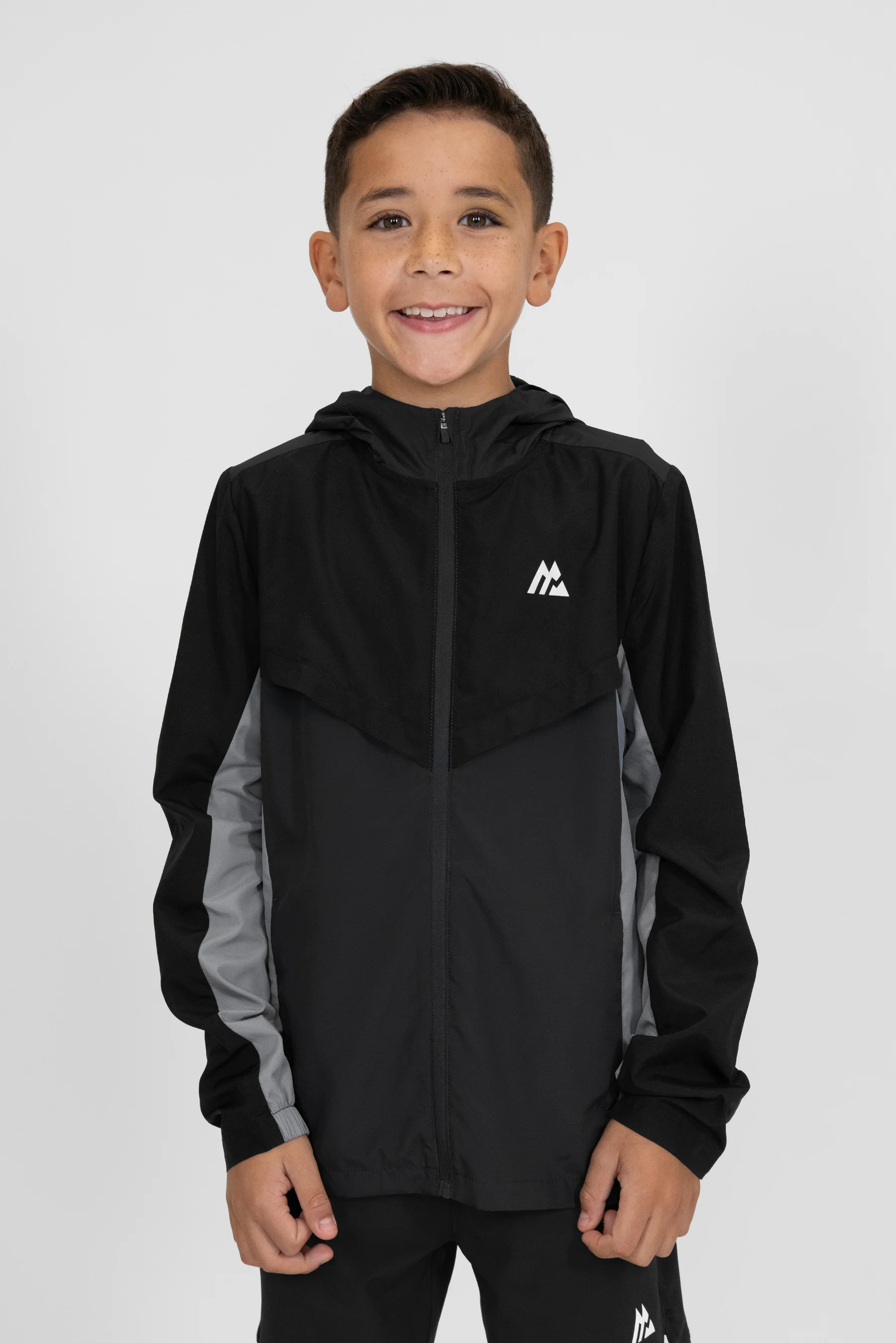 Boys Speed 2.0 Windbreaker - Asphalt/Black/Platinum Grey