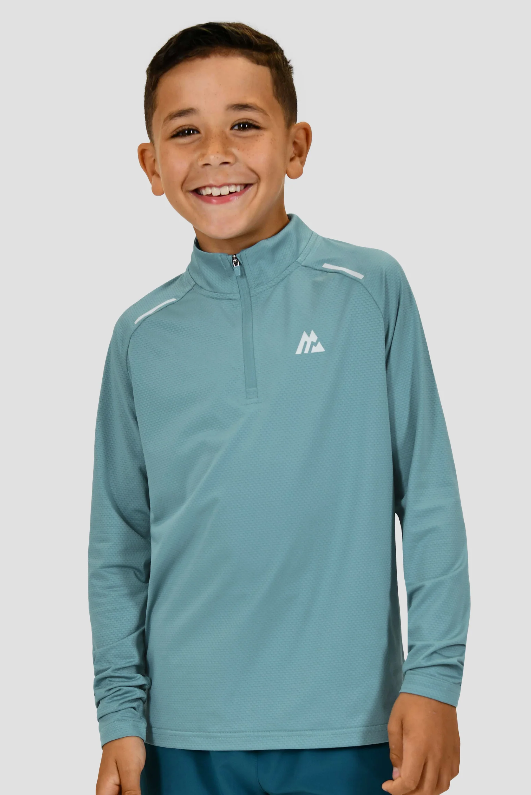 Boys Soar 1/4 Zip - Dry Smoke
