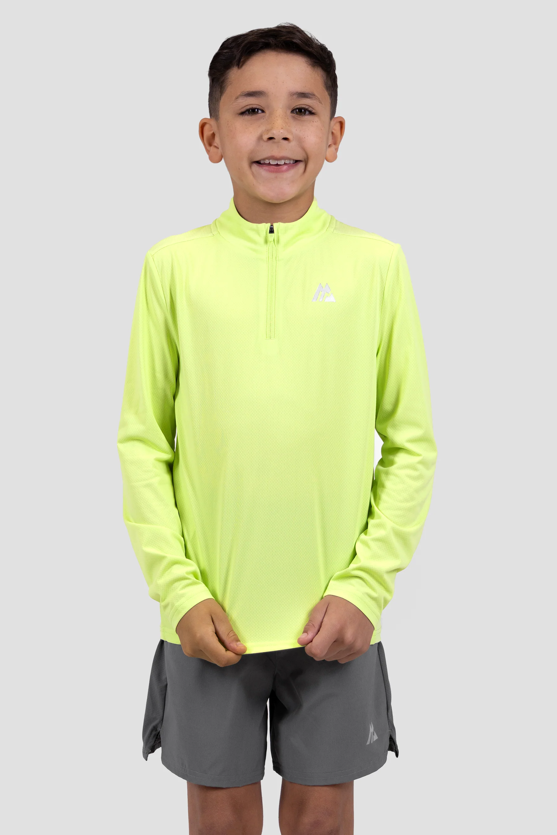Boys Delta 1/4 Zip - Citrus