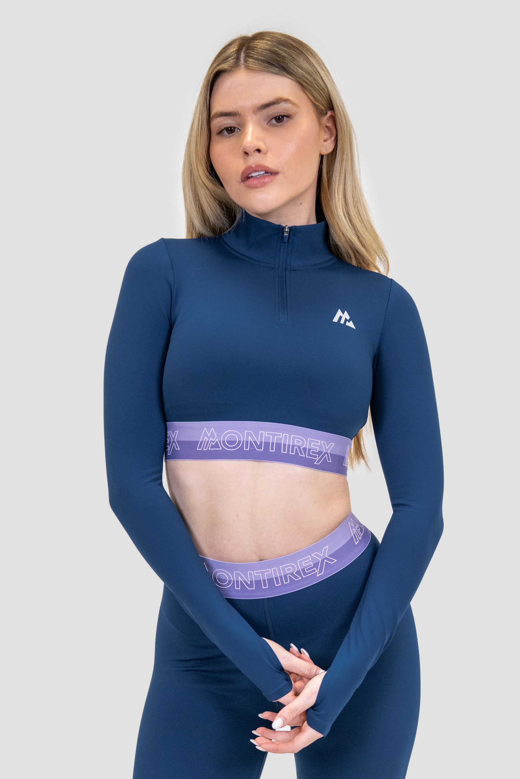 Icon Contrast 1/4 Zip - Agency/Occitania/Lavandula
