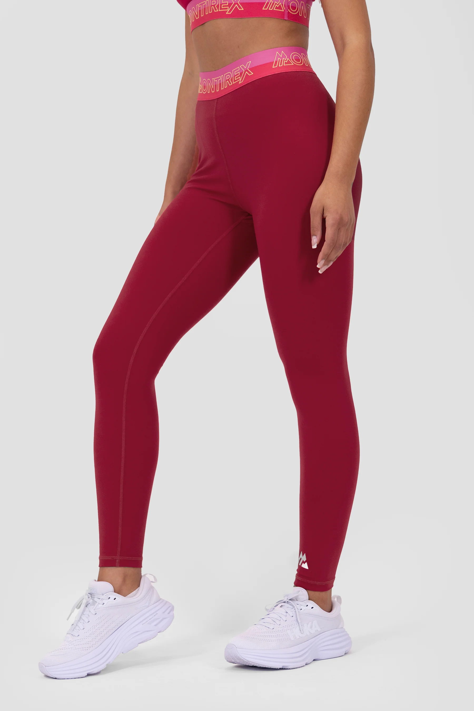 Icon Contrast 2.0 Legging - Spiced Cherry/Fuchsia Purple/Pink