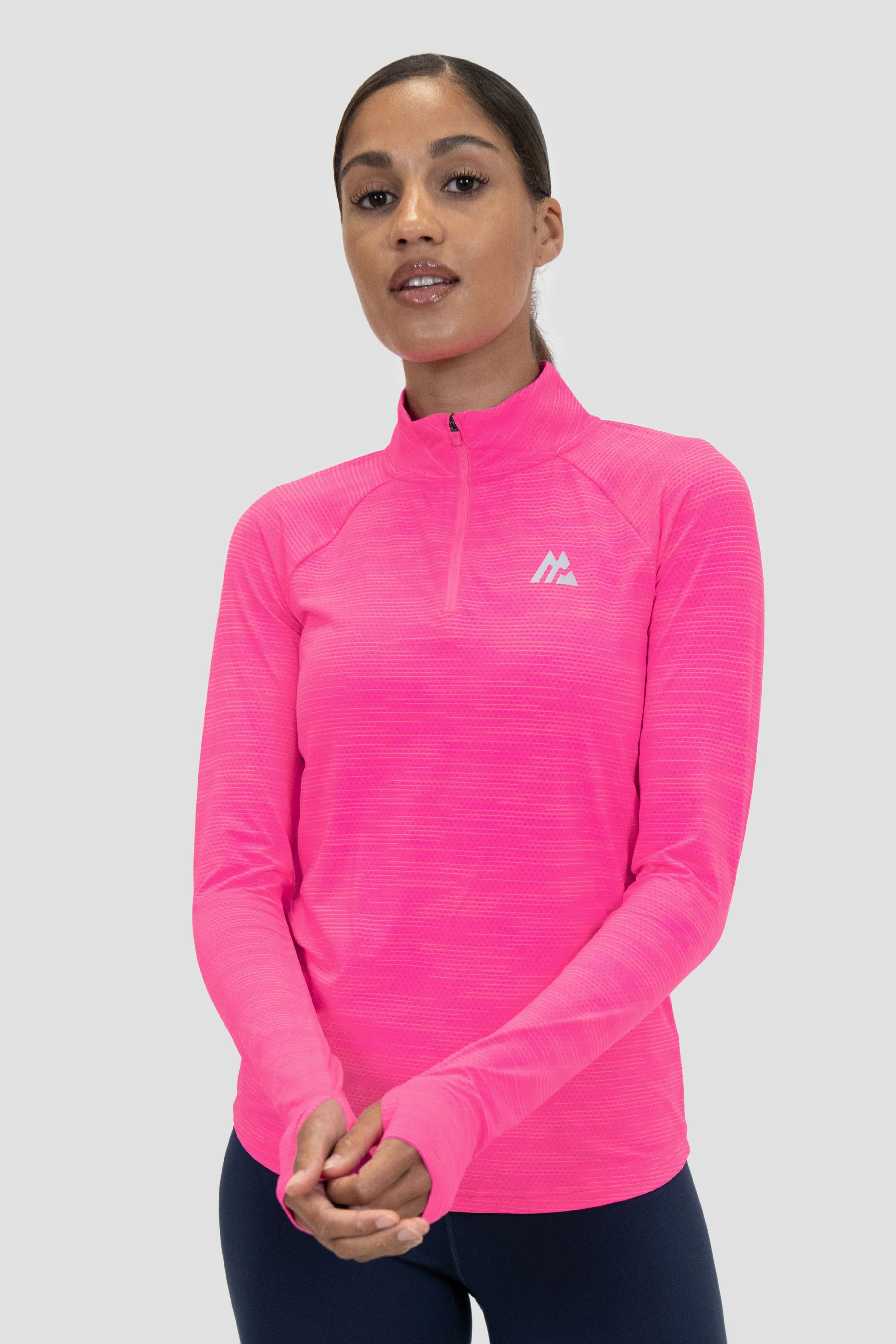 Fly 1/4 Zip - Neon Pink